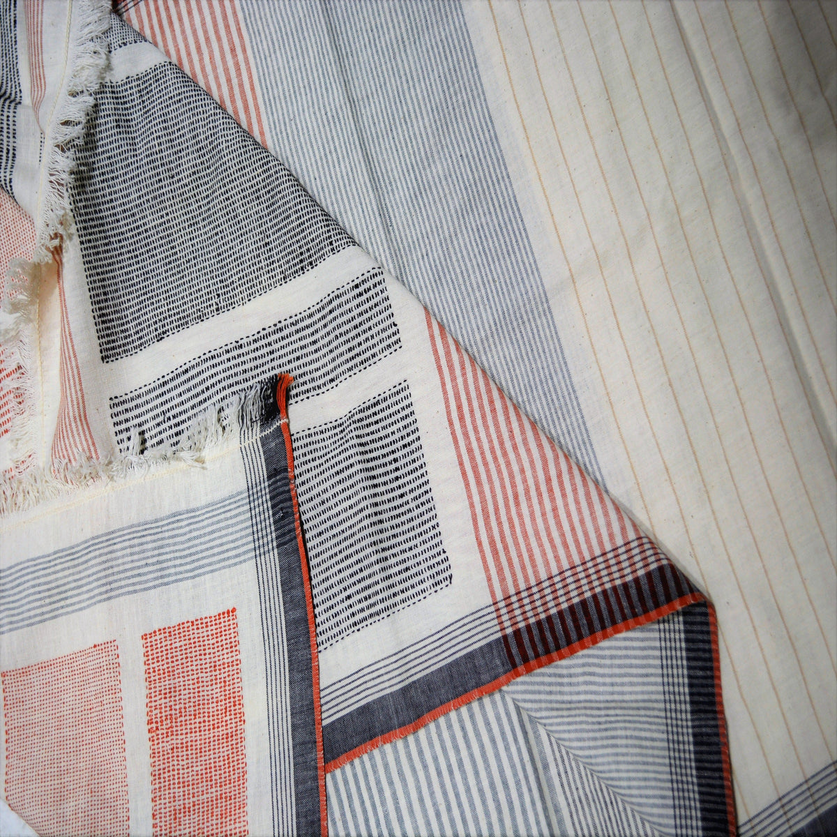 Handwoven cotton blanket
