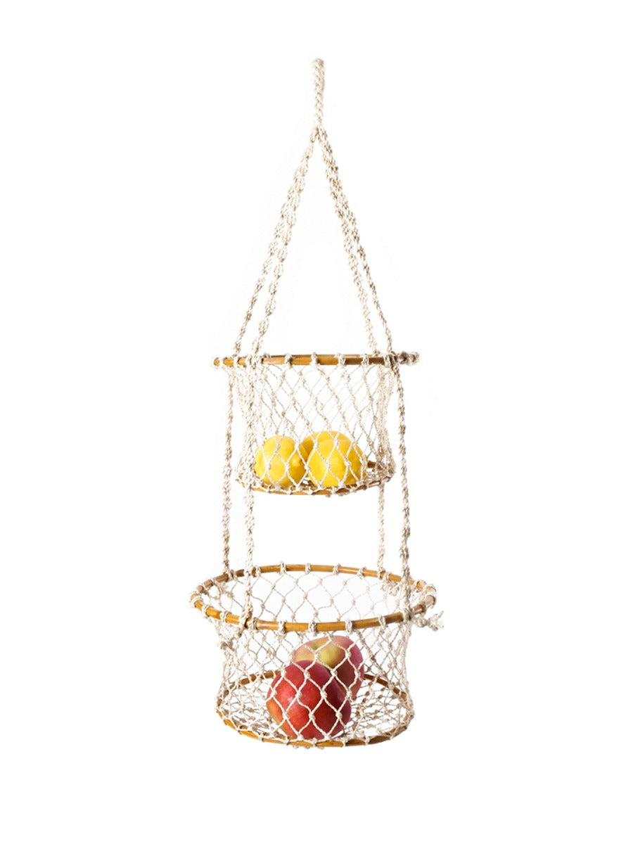 Jhuri Double Hanging Basket with Fruits