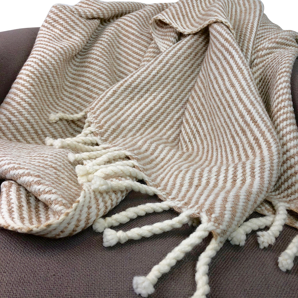 Alpaca throw blanket