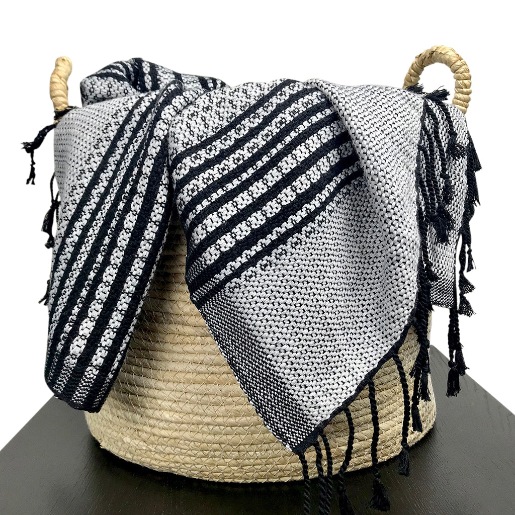 Artisanal woven coverlet