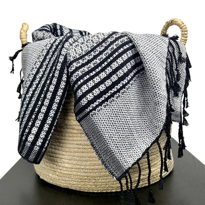 Artisanal woven coverlet