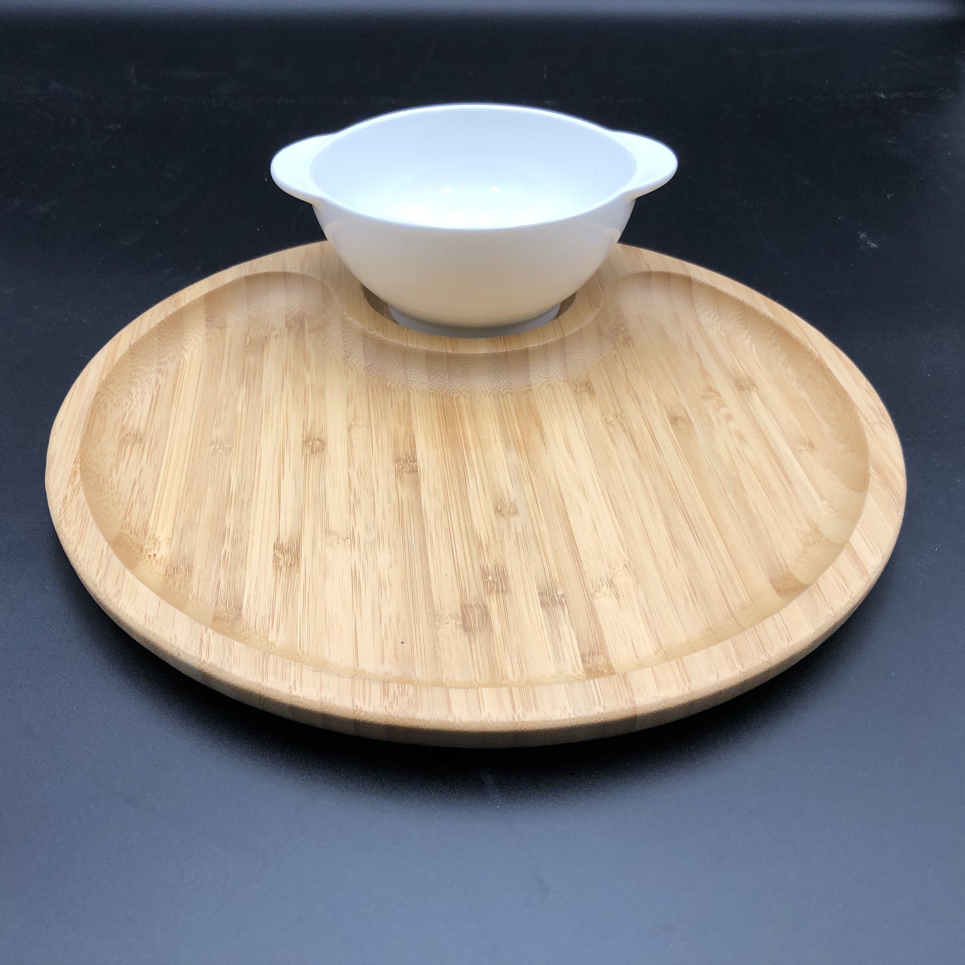 Bamboo serving bowl