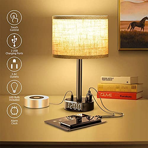 Bedside lamp alarm clock