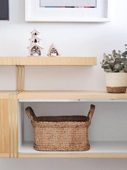 Decorative woven basket