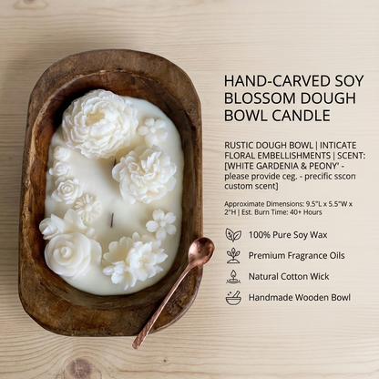 Dough bowl candle
