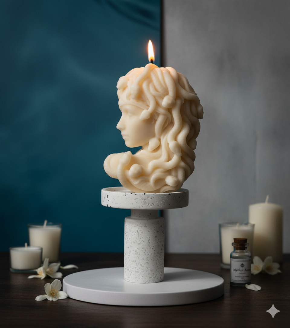 Large Medusa candle