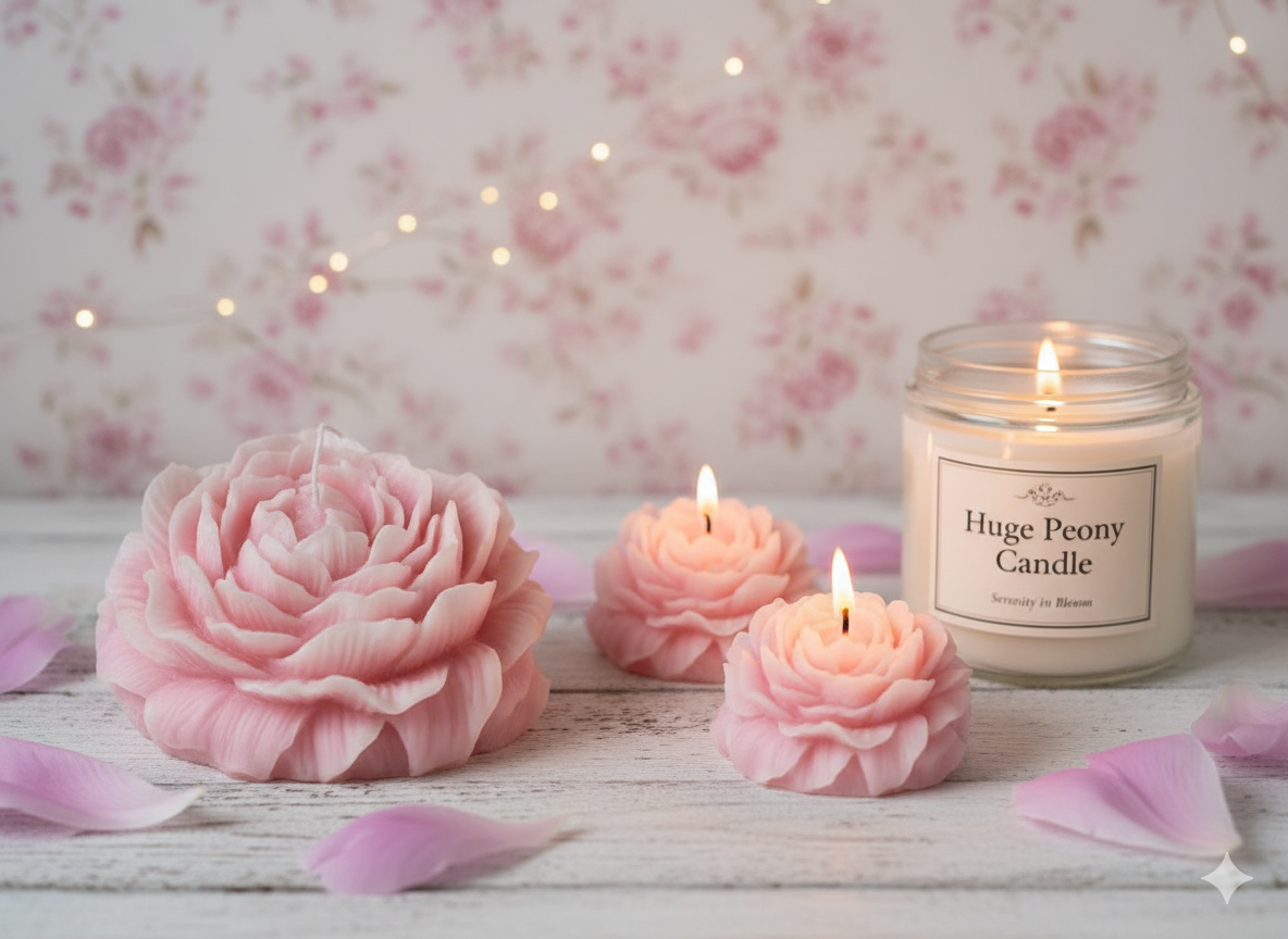 Large sculptural candle