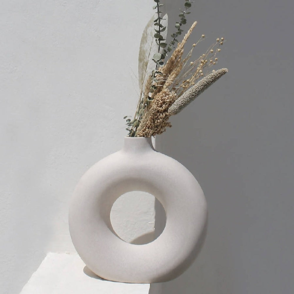 Large white vase