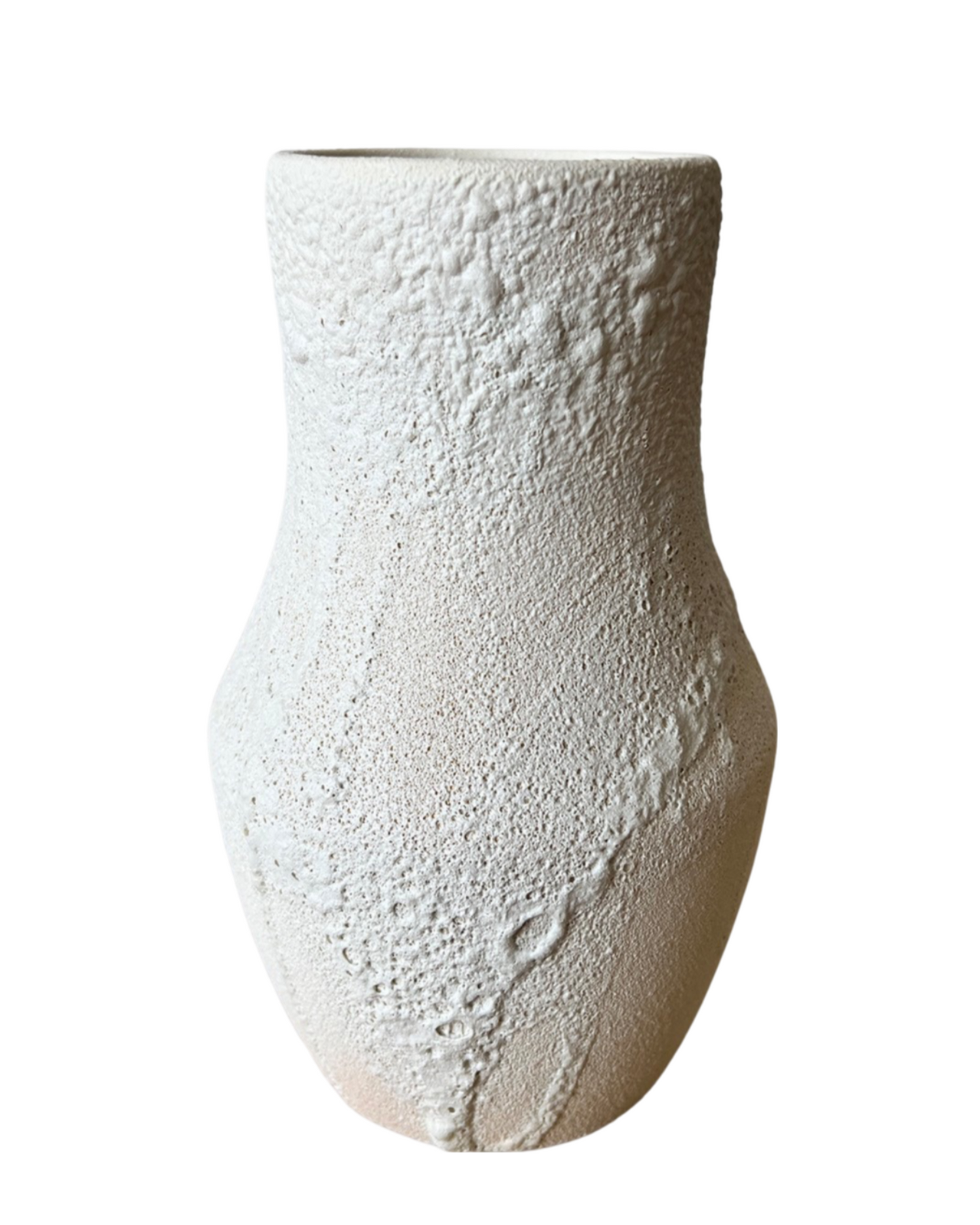 Leda Crater Vase White