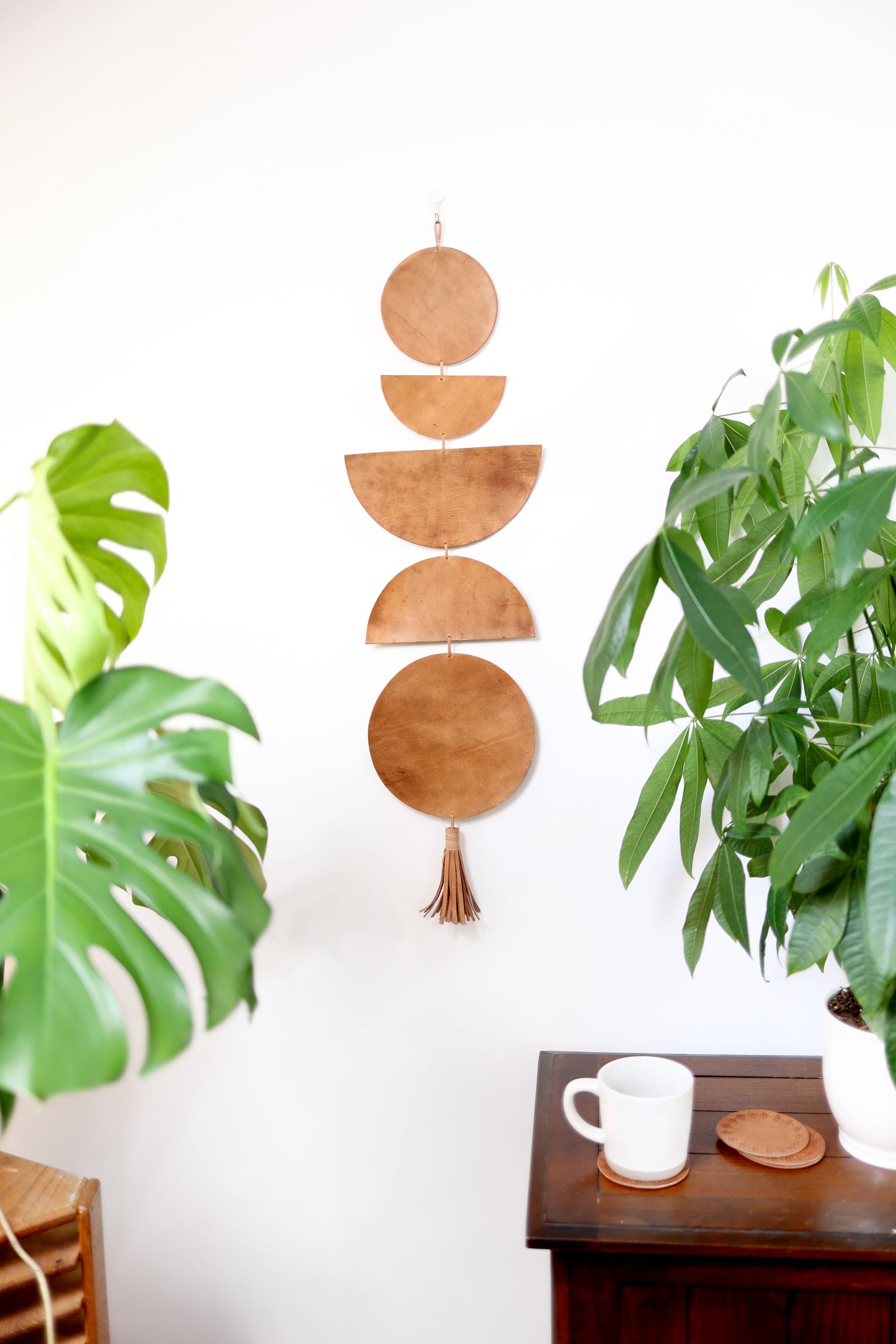 Moon phase wall décor