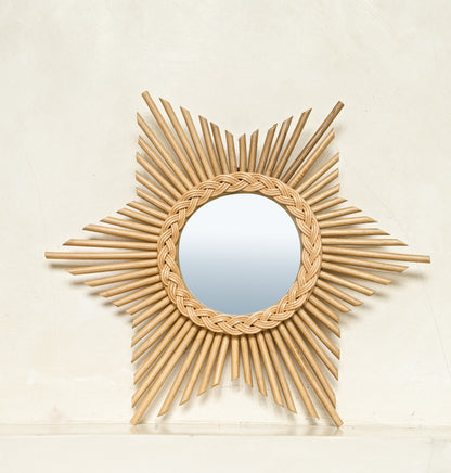 Natural boho mirror