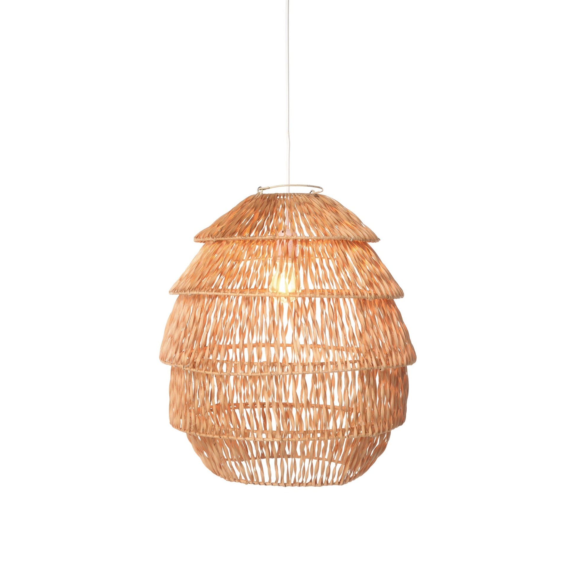 Rattan ceiling light