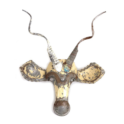 Recycled metal animal sculpture