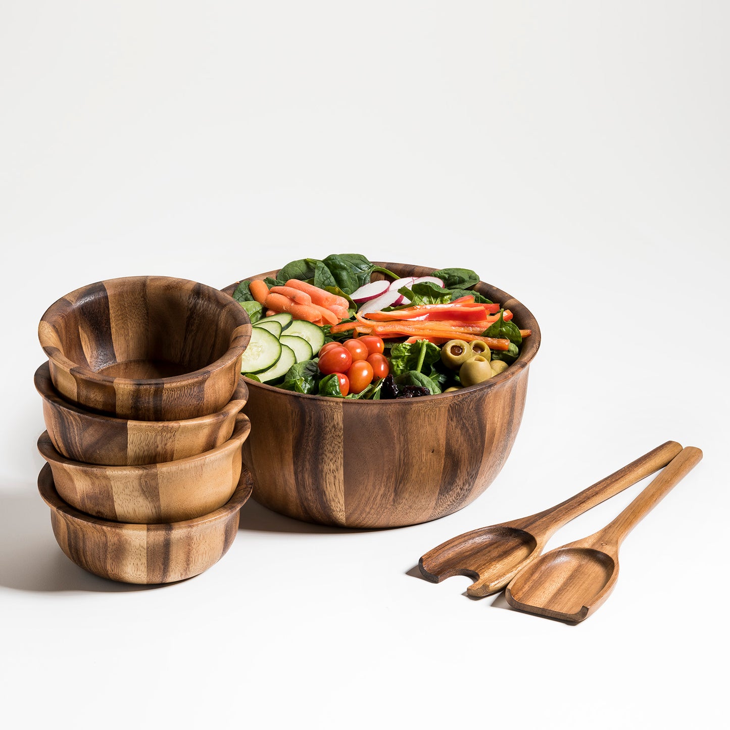 Salad bowl with servers