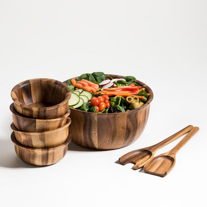 Salad bowl with servers