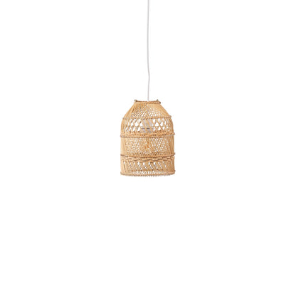 Small Bell Rattan Pendant Light