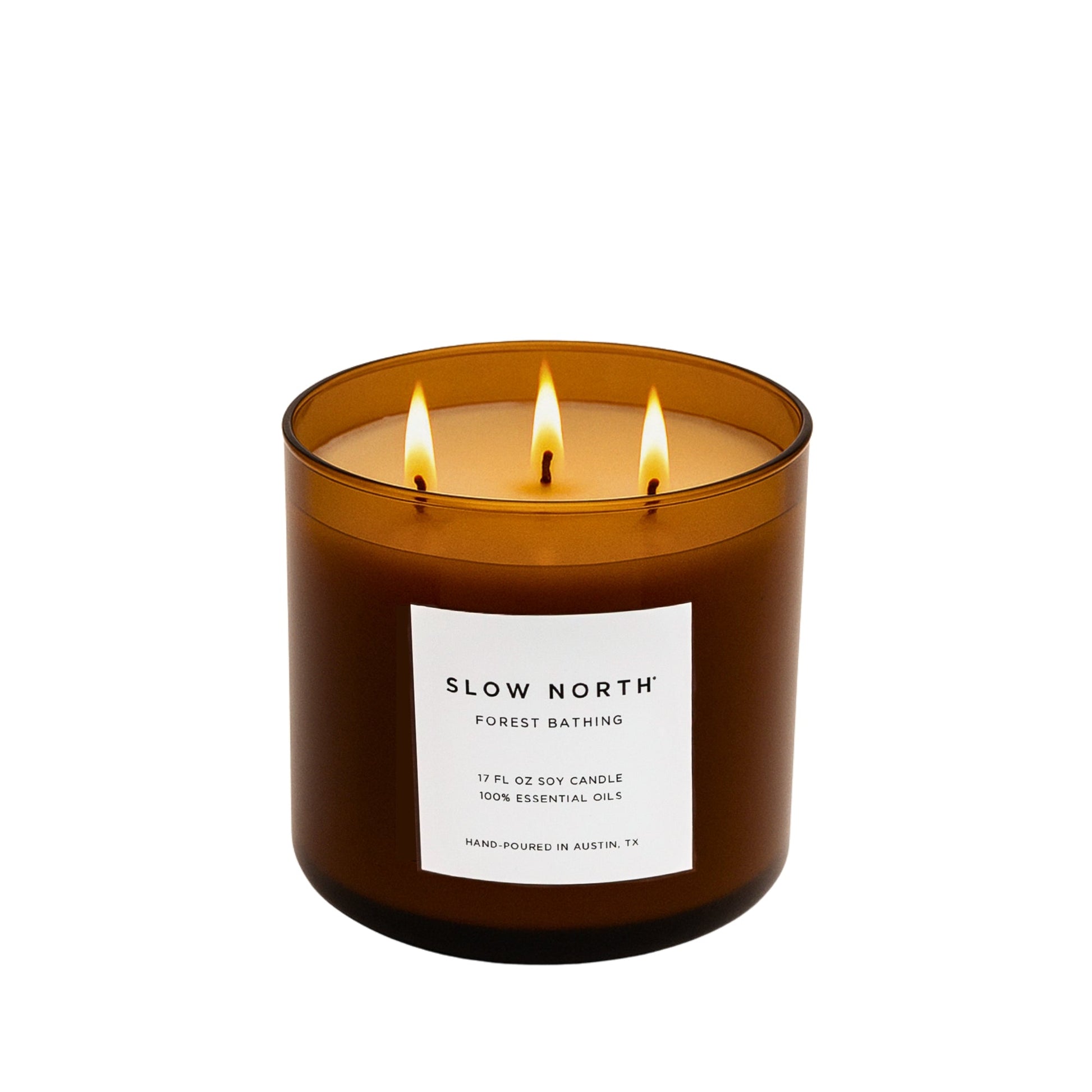 Three-wick scented candle