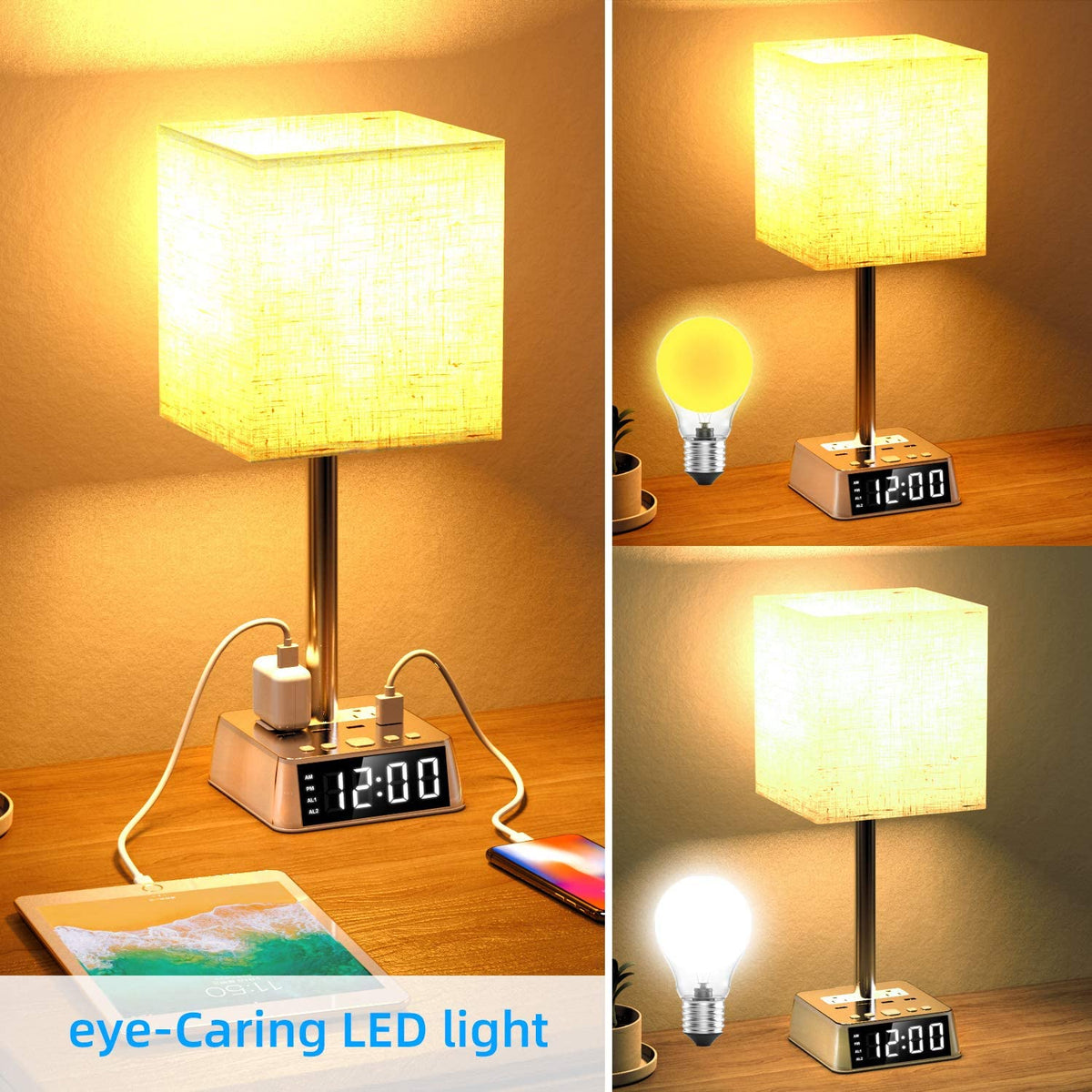 USB charging table lamp