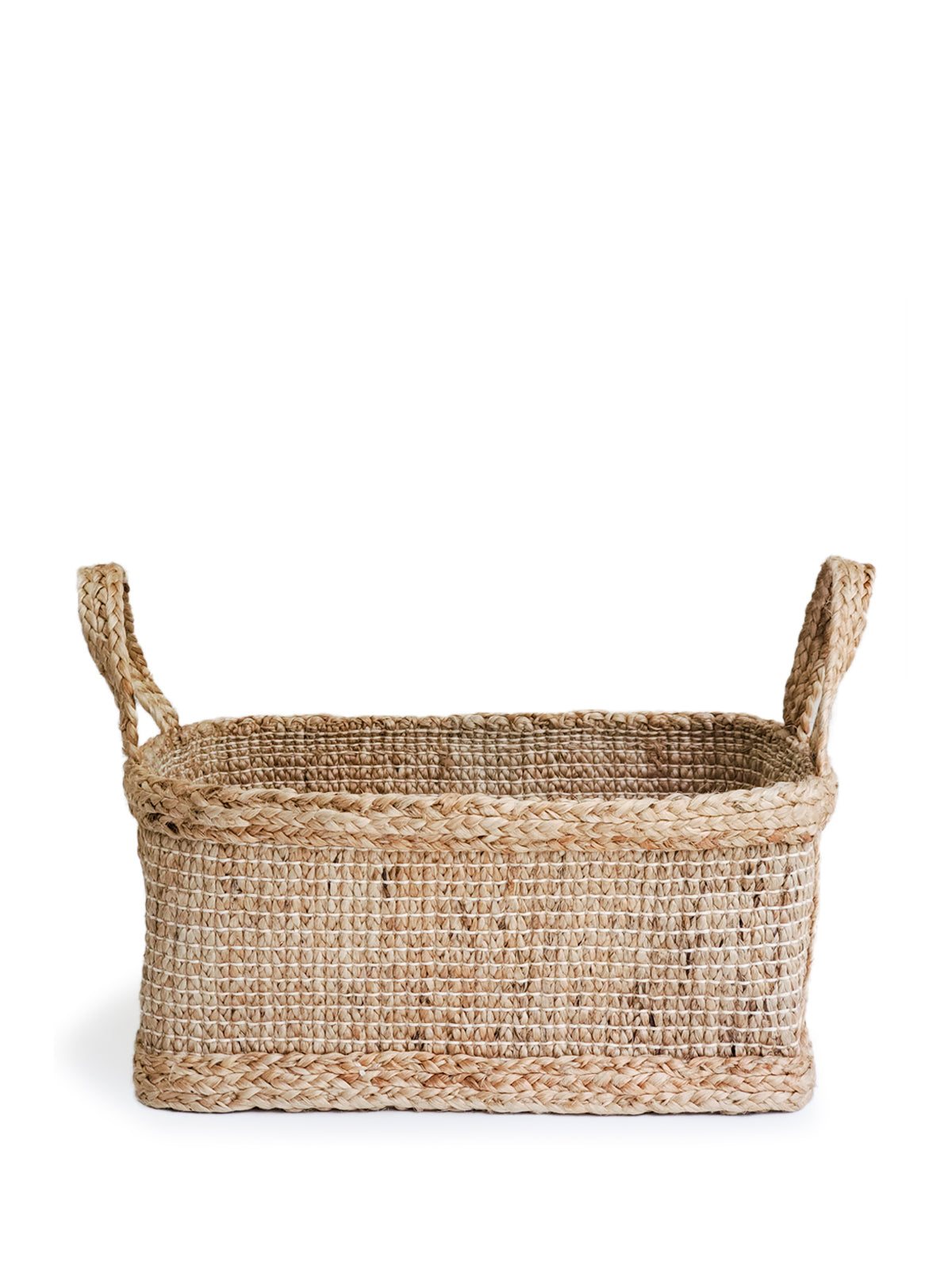 Wicker storage basket