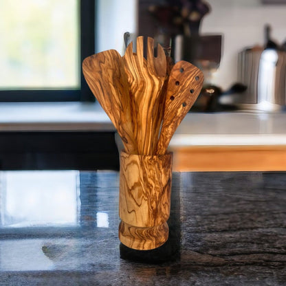 Wooden serving utensils
