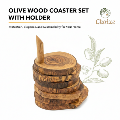 Coaster set with holder